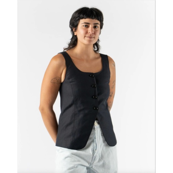 New NWT Alex Mill Vest Soho Scoop